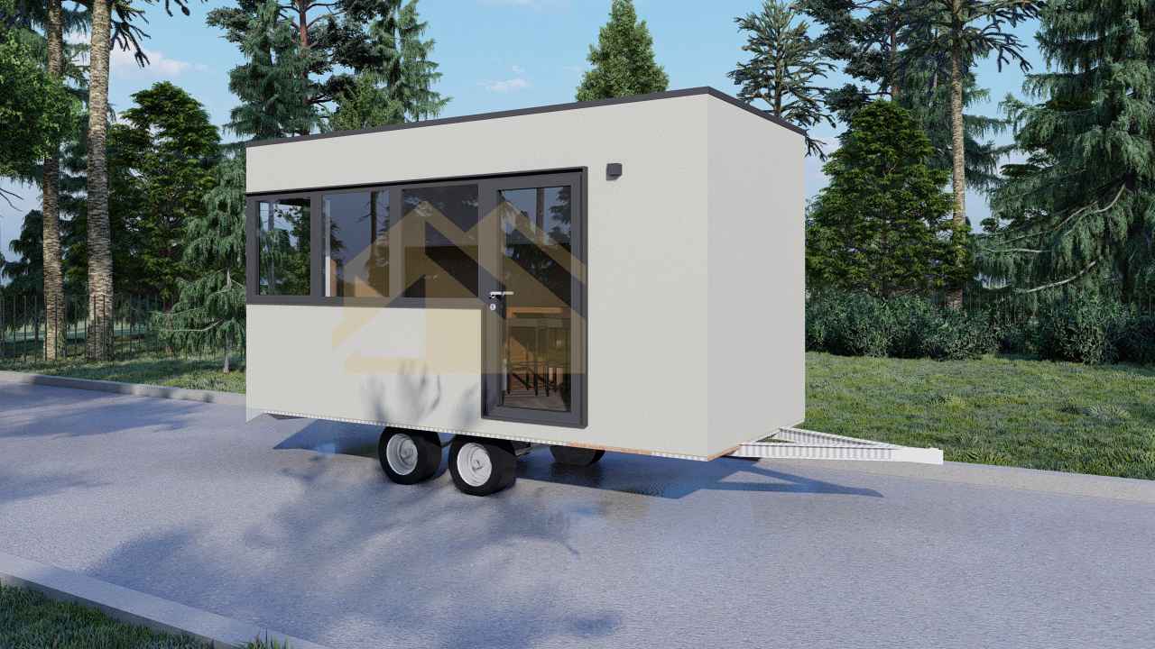 mobil home on wheels